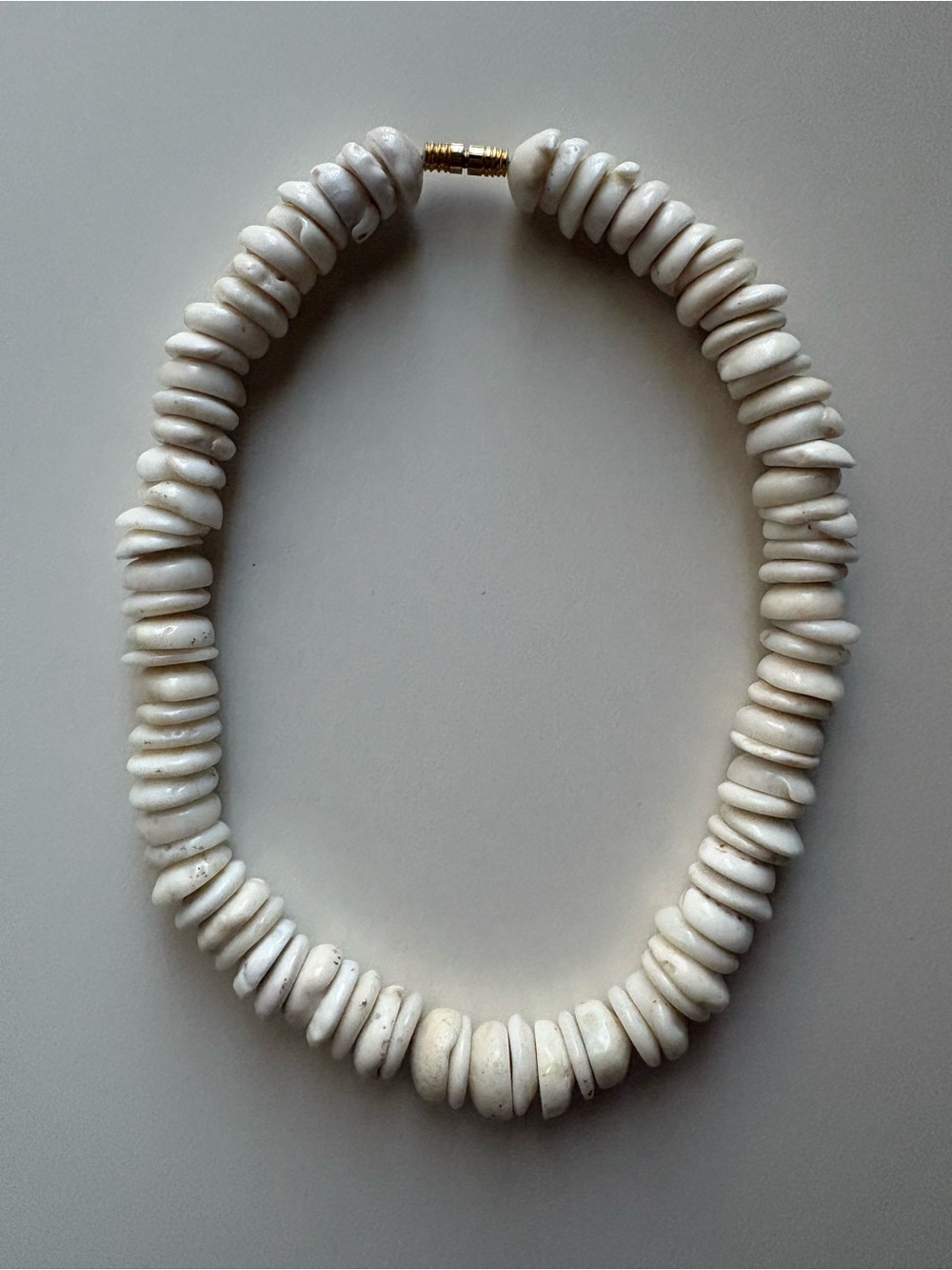 Puka Shell Necklace Hawaiian Beachy Boho 16”
